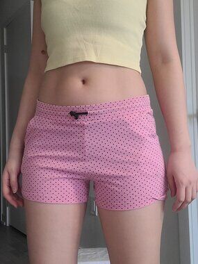 Ctee Hot Pink Polka Dot Micro Shorts